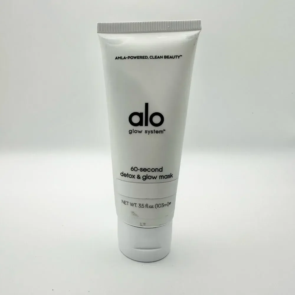 Alo Glow System 60-Second Detox & Glow Mask 3.5oz AMLA-Powered Clean Beauty